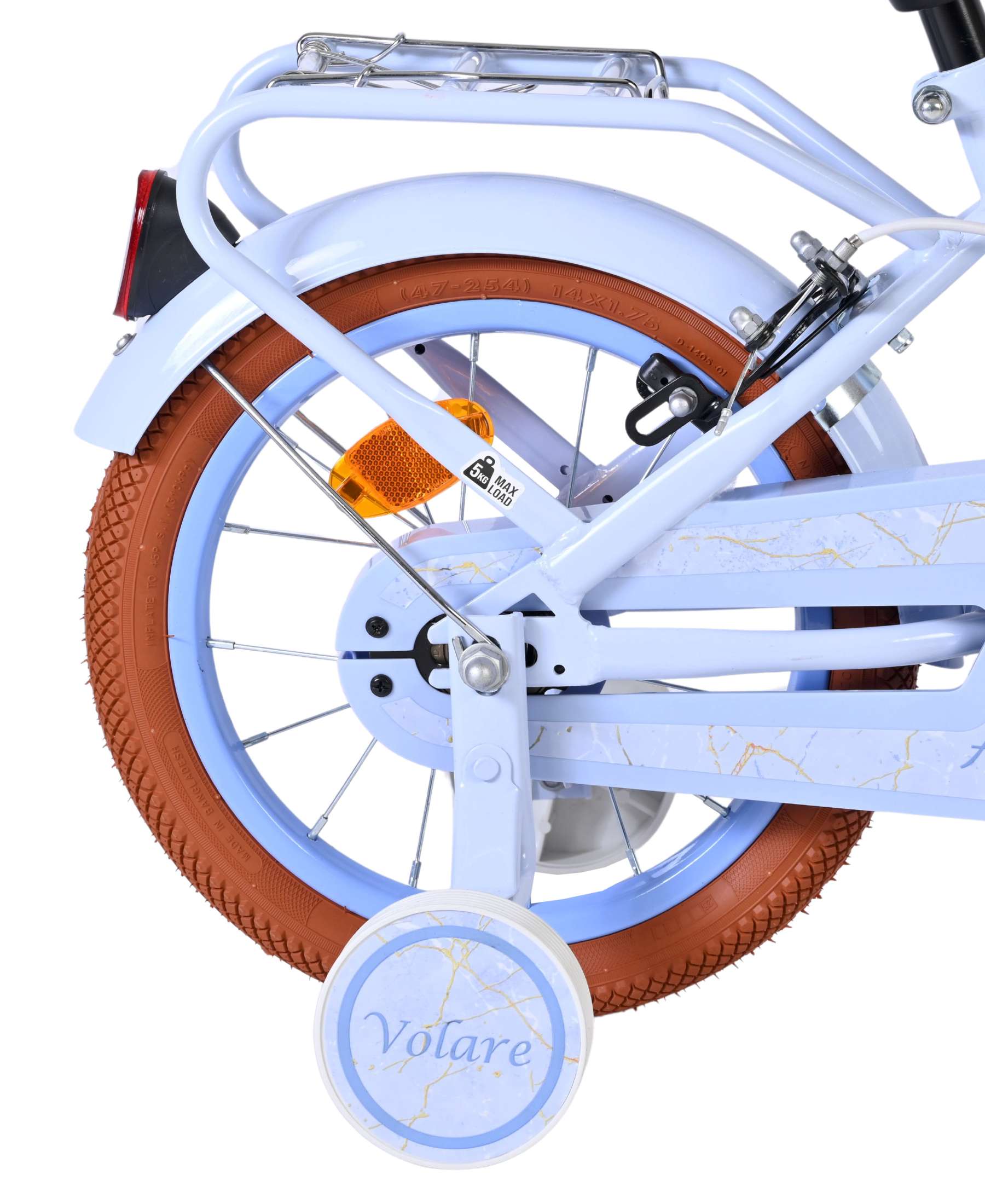 Volare Ashley Kinderfiets - Meisjes - 14 inch - Pastel Blauw - Twee Handremmen 2 Volare Ashley Kinderfiets - Meisjes - 14 inch - Pastel Blauw - Twee Handremmen - Afbeelding 2