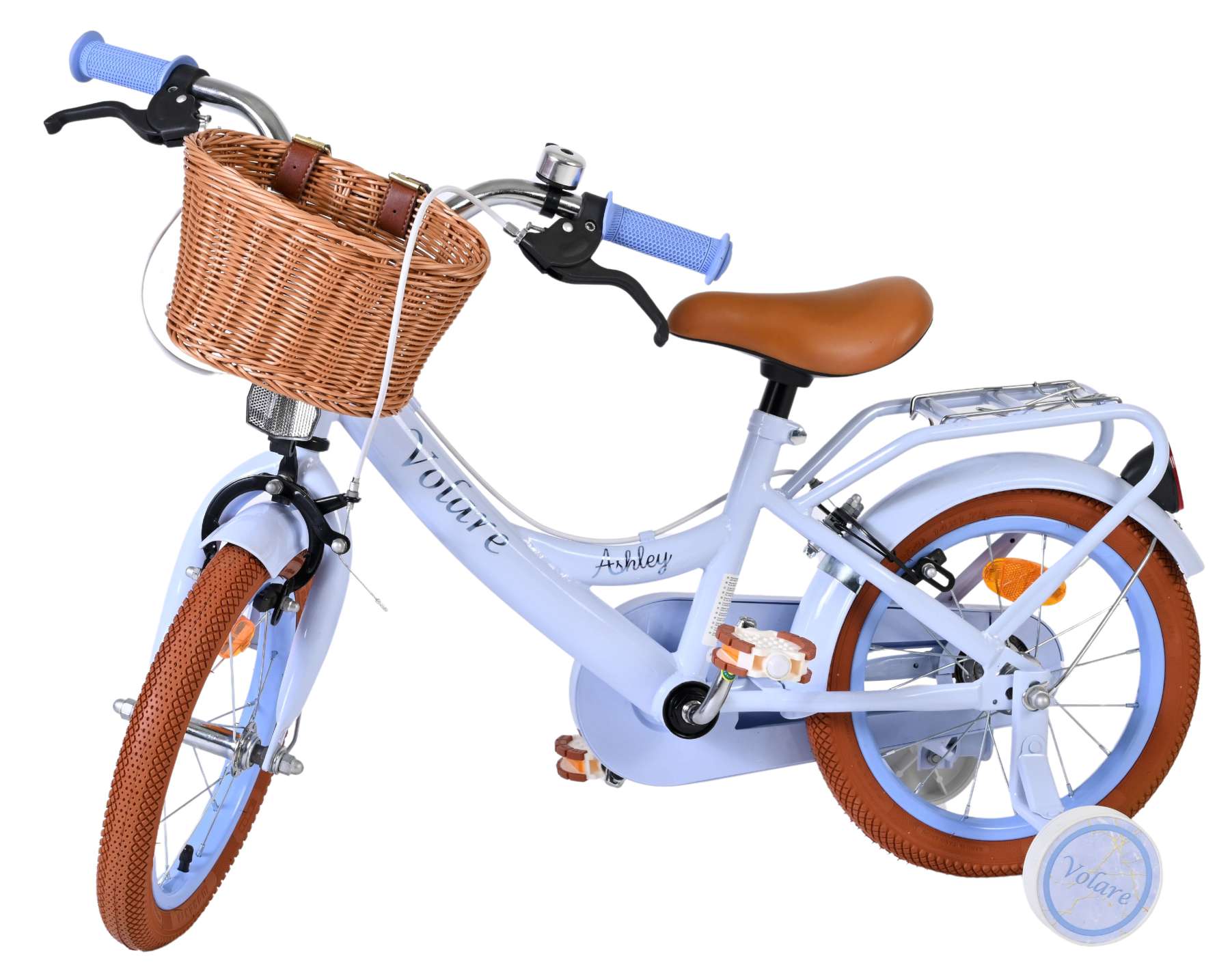 Volare Ashley Kinderfiets - Meisjes - 14 inch - Pastel Blauw - Twee Handremmen 8 Volare Ashley Kinderfiets - Meisjes - 14 inch - Pastel Blauw - Twee Handremmen - Afbeelding 8
