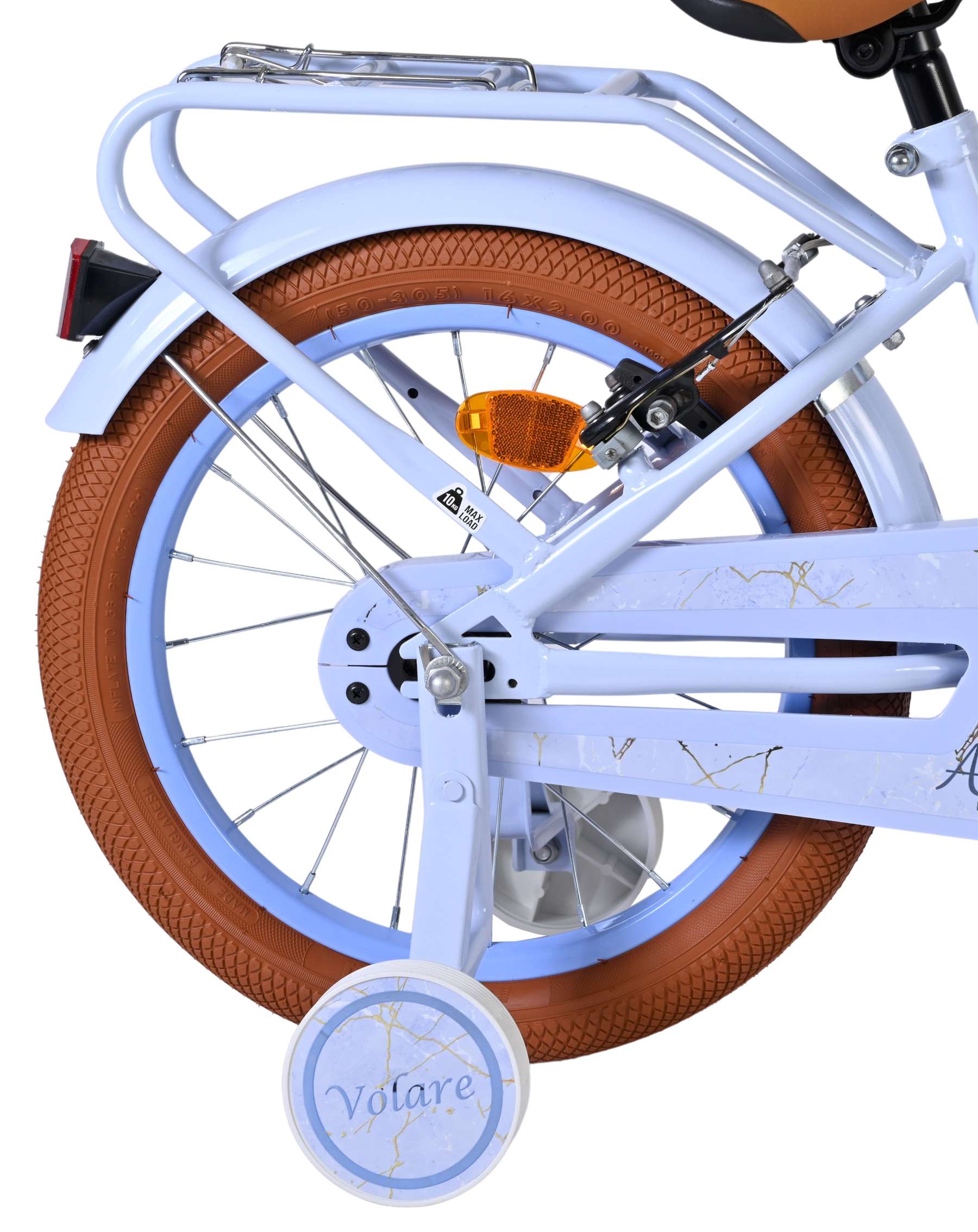Volare Ashley Kinderfiets - Meisjes - 16 inch - Pastel Blauw- Twee Handremmen - Afbeelding 2