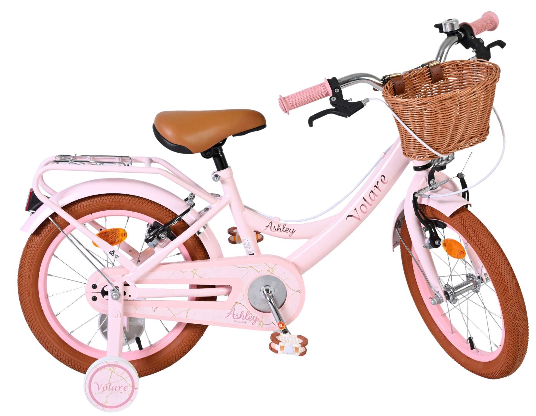 Volare Ashley Kinderfiets - Meisjes - 16 inch - Roze - Twee Handremmen 10 Volare Ashley Kinderfiets - Meisjes - 16 inch - Roze - Twee Handremmen - Afbeelding 10