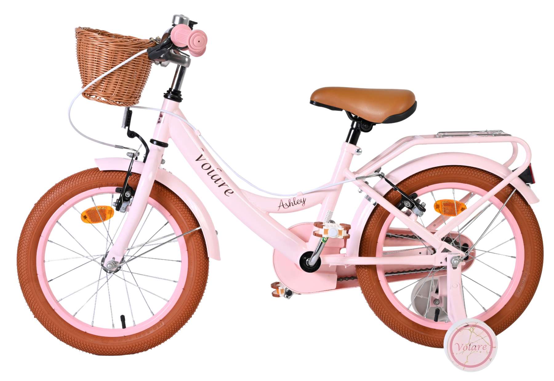 Volare Ashley Kinderfiets - Meisjes - 16 inch - Roze - Twee Handremmen 7 Volare Ashley Kinderfiets - Meisjes - 16 inch - Roze - Twee Handremmen - Afbeelding 7