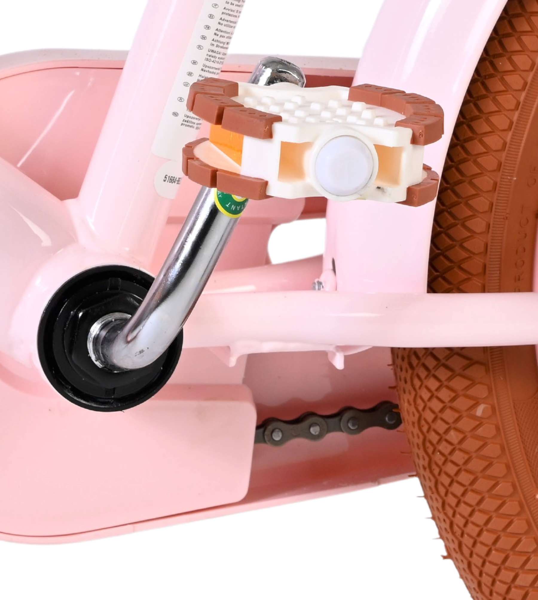 Volare Ashley Kinderfiets - Meisjes - 16 inch - Roze - Twee Handremmen 9 Volare Ashley Kinderfiets - Meisjes - 16 inch - Roze - Twee Handremmen - Afbeelding 9