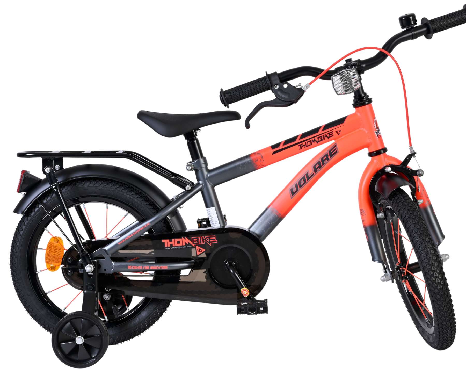 Volare Thombike Kinderfiets - Jongens - 14 inch - Oranje/Grijs 10 Volare Thombike Kinderfiets - Jongens - 14 inch - Oranje/Grijs - Afbeelding 10