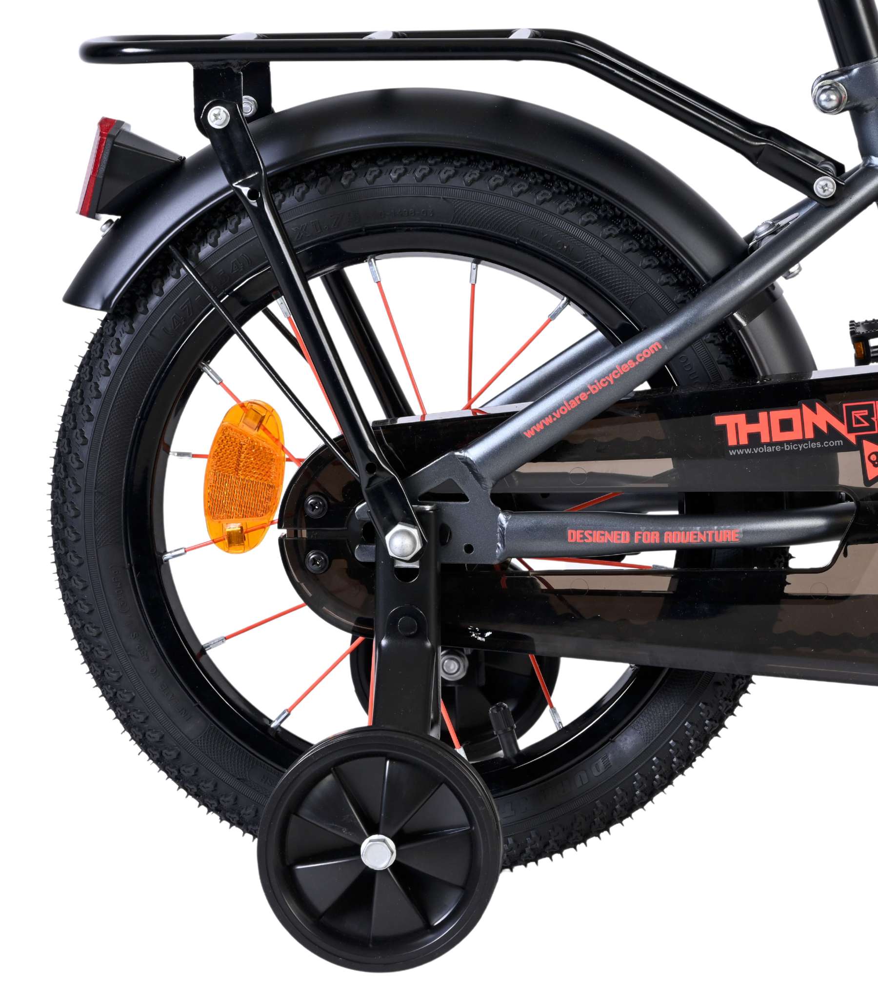 Volare Thombike Kinderfiets - Jongens - 14 inch - Oranje/Grijs 2 Volare Thombike Kinderfiets - Jongens - 14 inch - Oranje/Grijs - Afbeelding 2