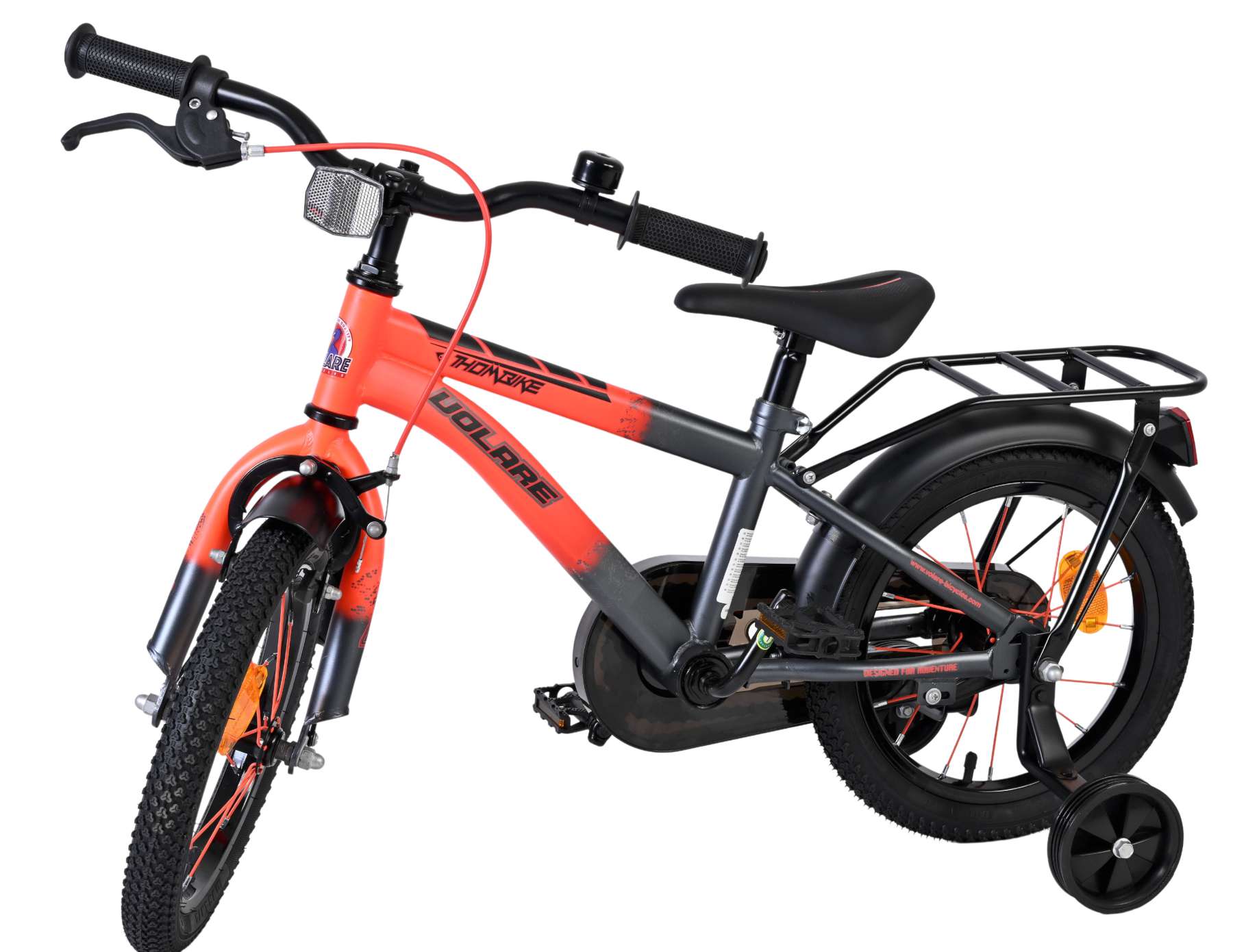 Volare Thombike Kinderfiets - Jongens - 14 inch - Oranje/Grijs 8 Volare Thombike Kinderfiets - Jongens - 14 inch - Oranje/Grijs - Afbeelding 8