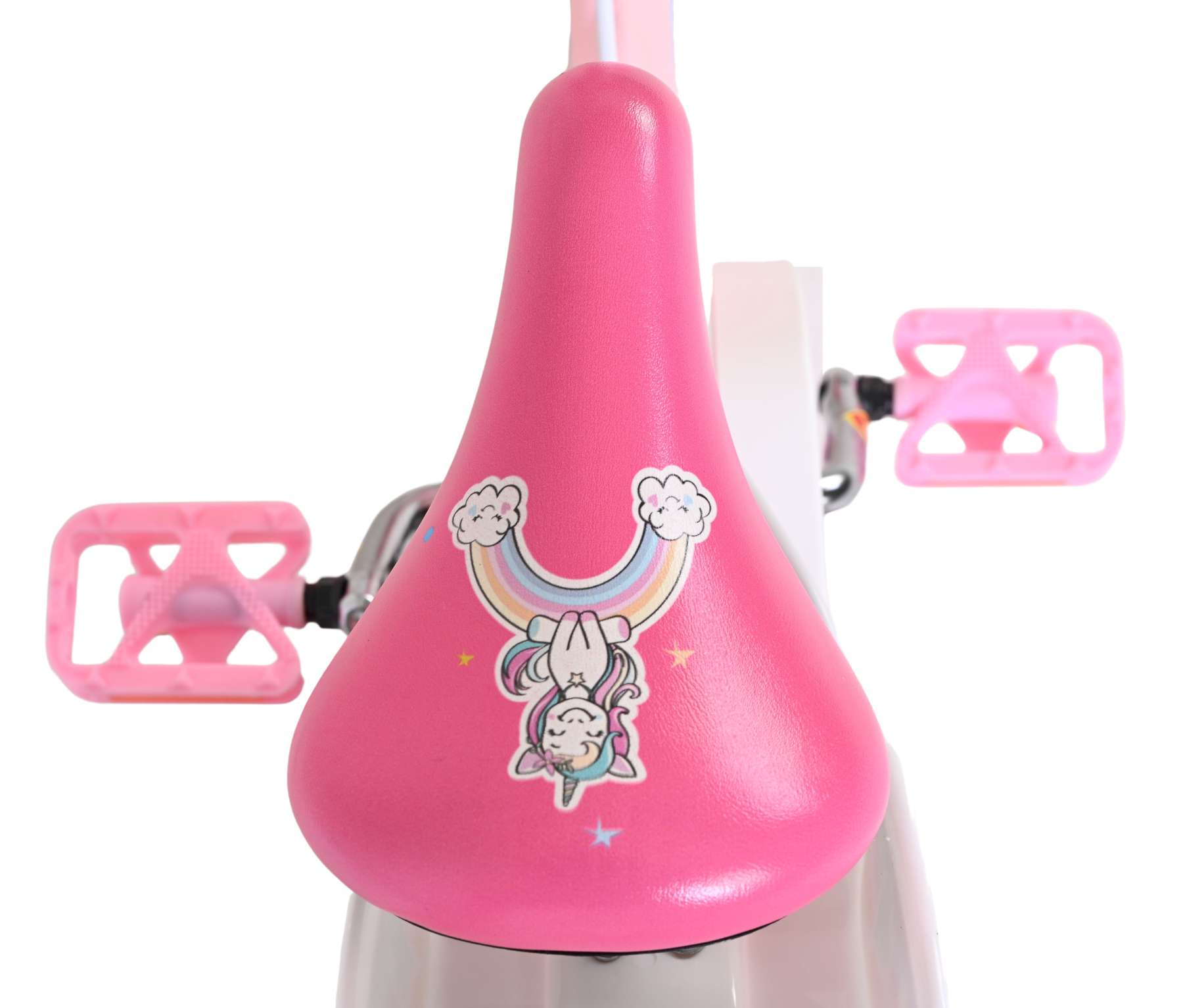 Volare Unicorn Kinderfiets - Meisjes - 14 inch - Roze - Twee Handremmen 4 Volare Unicorn Kinderfiets - Meisjes - 14 inch - Roze - Twee Handremmen - Afbeelding 4