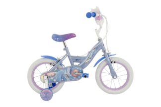 Disney Frozen 2 Kinderfiets - Meisjes - 14 inch - Blauw/Paars - Twee handremmen