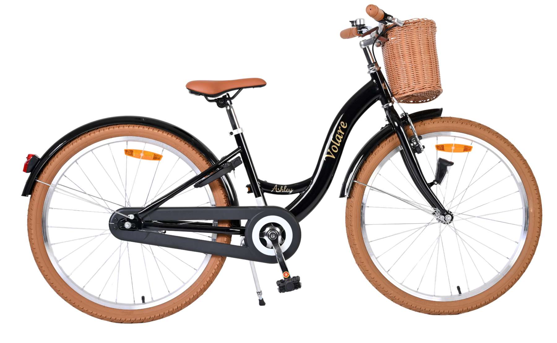 Volare Ashley Kinderfiets - Meisjes - 24 inch - Zwart 2 Volare Ashley Kinderfiets - Meisjes - 24 inch - Zwart - Afbeelding 2