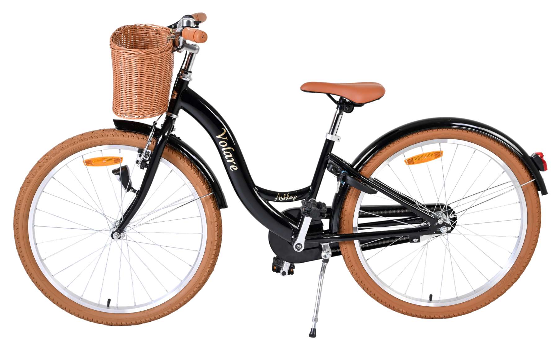Volare Ashley Kinderfiets - Meisjes - 24 inch - Zwart 8 Volare Ashley Kinderfiets - Meisjes - 24 inch - Zwart - Afbeelding 8