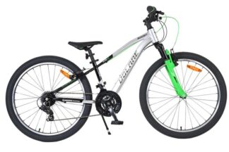 Volare Boost Kinderfiets - 24 inch - 21 Speed - Zilver/Groen