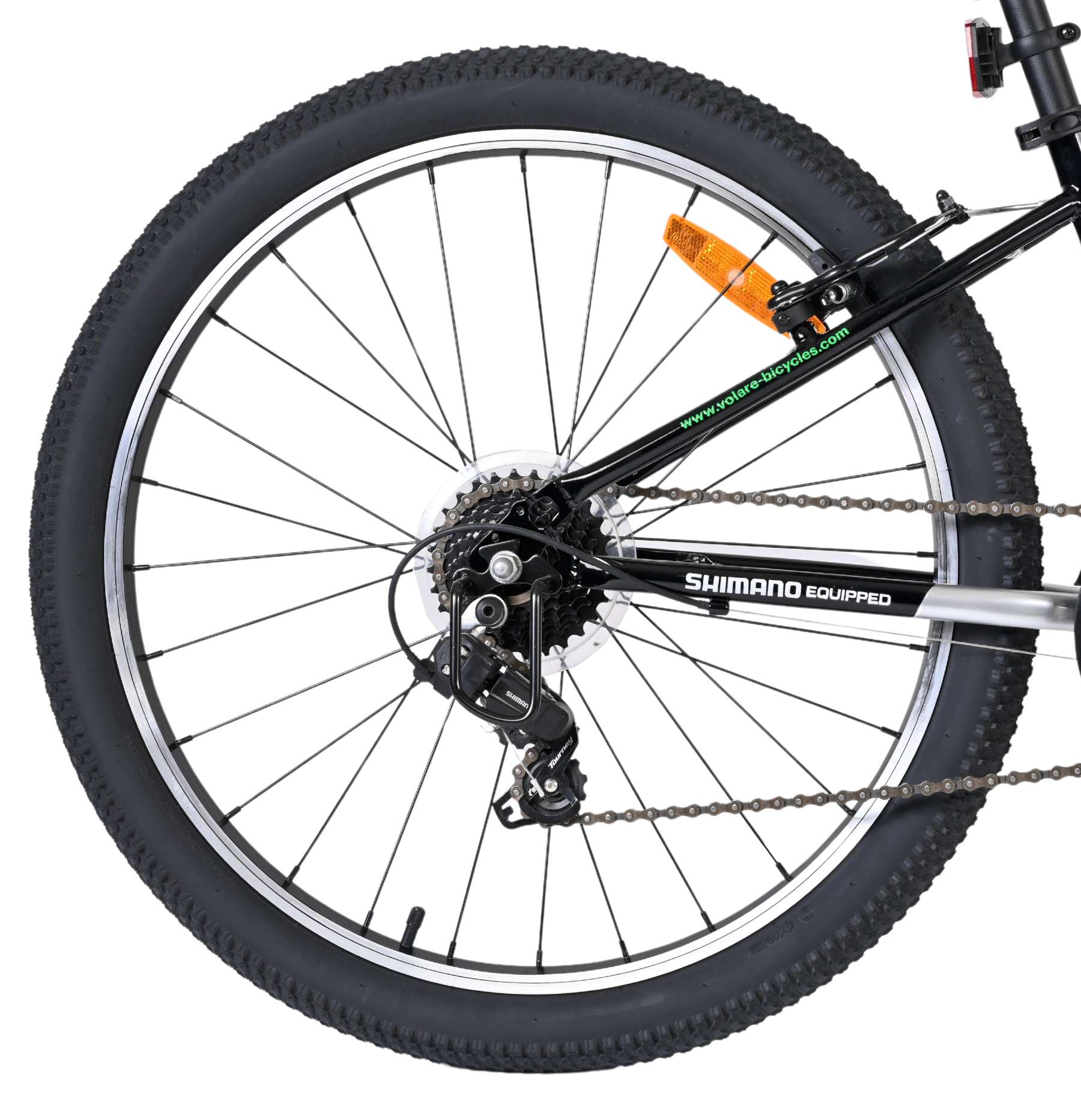 Volare Boost Kinderfiets - 24 inch - 21 Speed - Zilver/Groen 2 Volare Boost Kinderfiets - 24 inch - 21 Speed - Zilver/Groen - Afbeelding 2