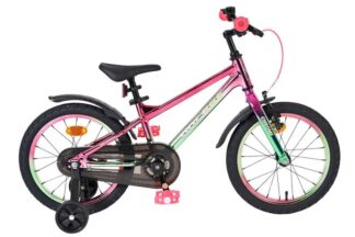 Volare Chrome Kinderfiets - Meisjes - 16 inch - Roze Groen