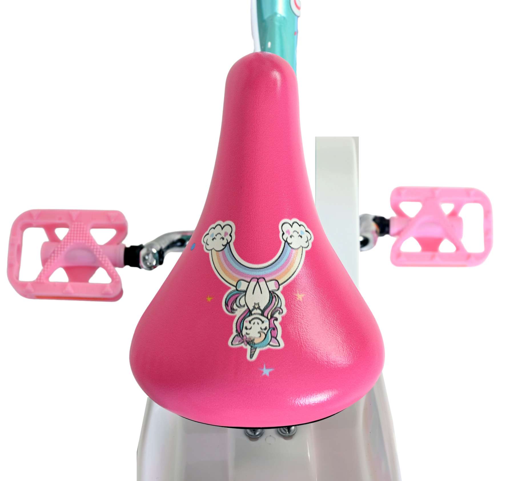 Volare Unicorn Kinderfiets - Meisjes - 12 inch - Groen - Twee handremmen - Afbeelding 4