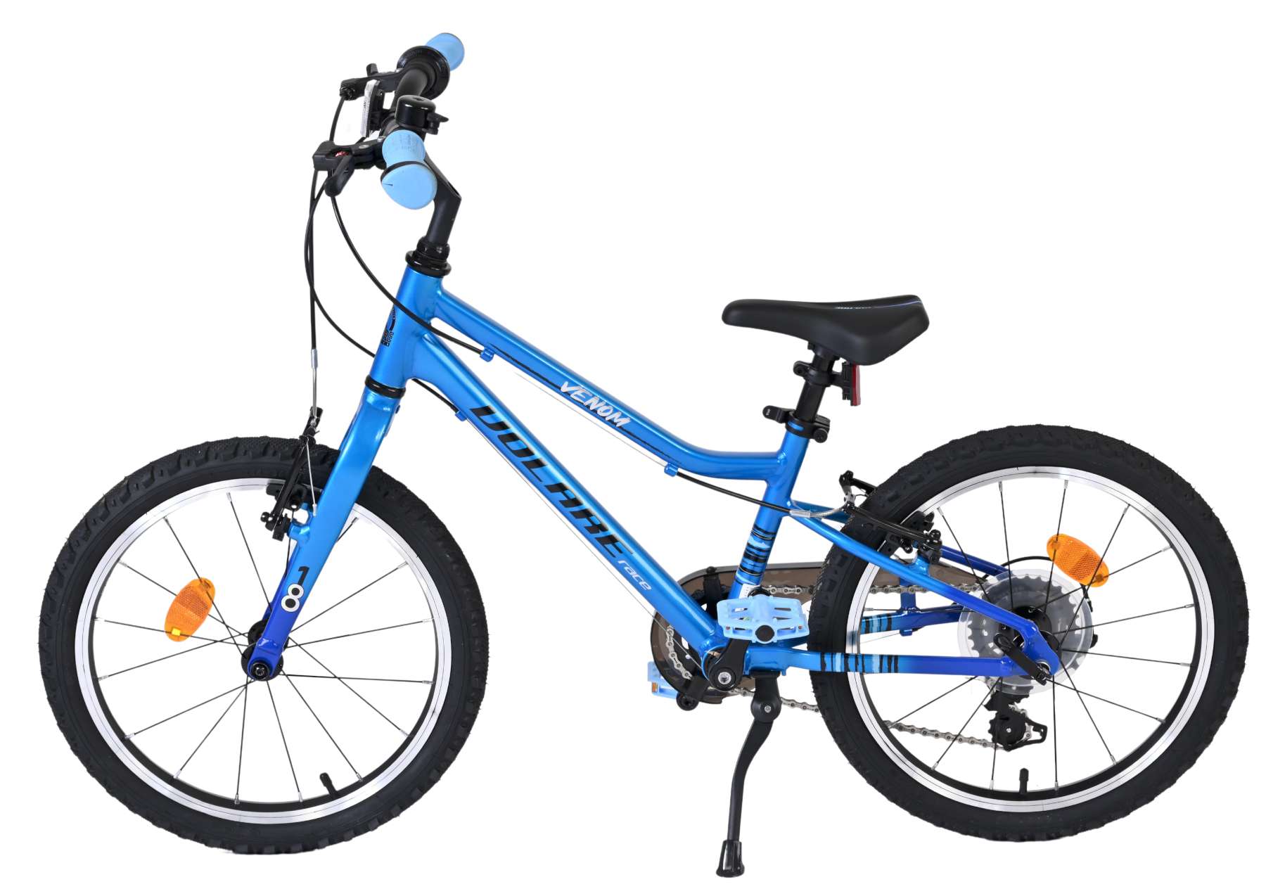 Volare Venom Kinderfiets - Jongens - 18 inch - 6 Speed - Blauw - Twee handremmen 8 Volare Venom Kinderfiets - Jongens - 18 inch - 6 Speed - Blauw - Twee handremmen - Afbeelding 8
