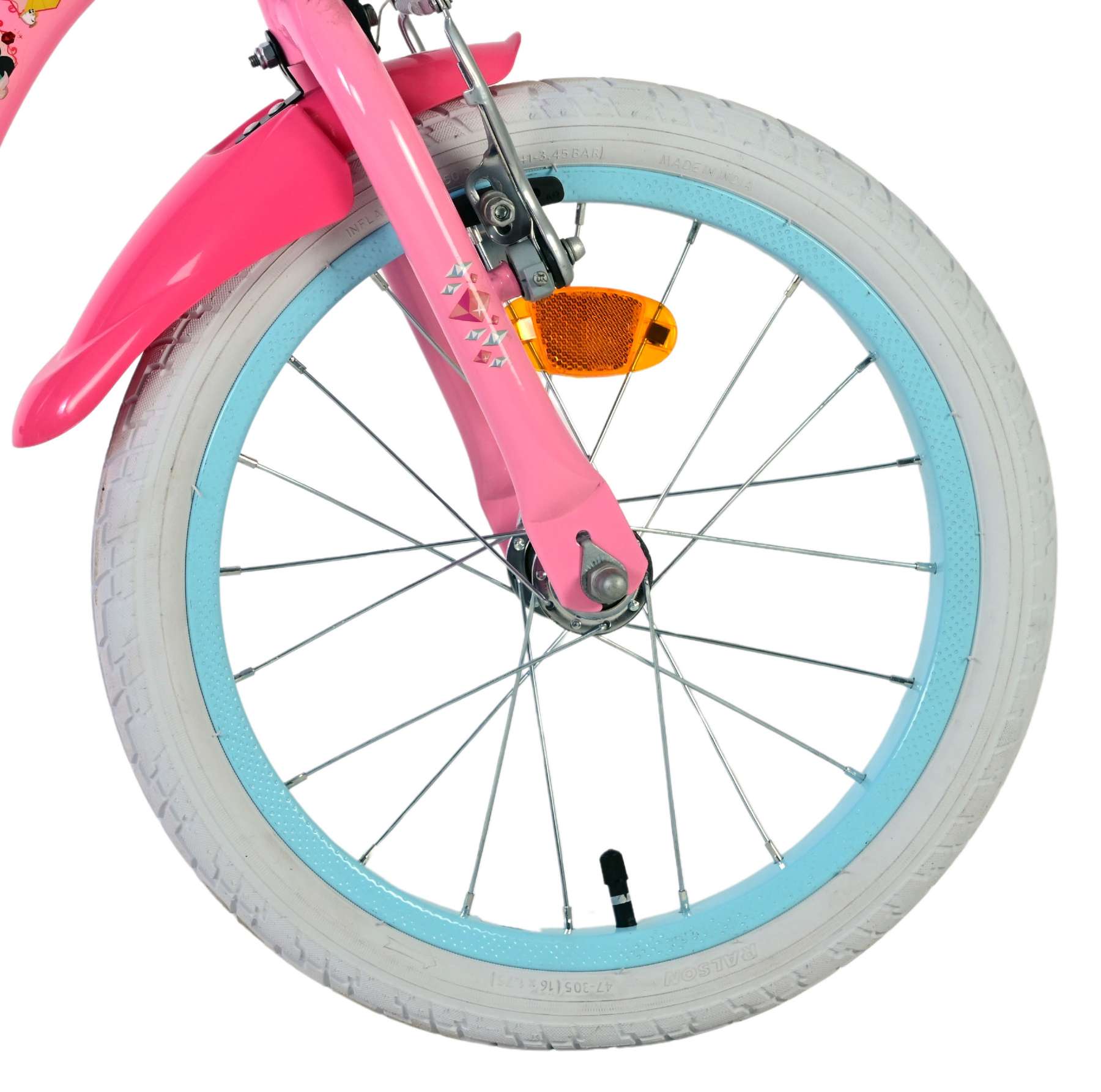 Magic Royals Kinderfiets - Meisjes - 16 inch - Roze - Twee Handremmen 3 Magic Royals Kinderfiets - Meisjes - 16 inch - Roze - Twee Handremmen - Afbeelding 3