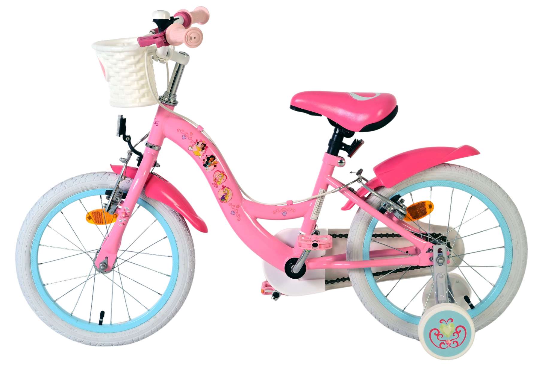 Magic Royals Kinderfiets - Meisjes - 16 inch - Roze - Twee Handremmen 7 Magic Royals Kinderfiets - Meisjes - 16 inch - Roze - Twee Handremmen - Afbeelding 7