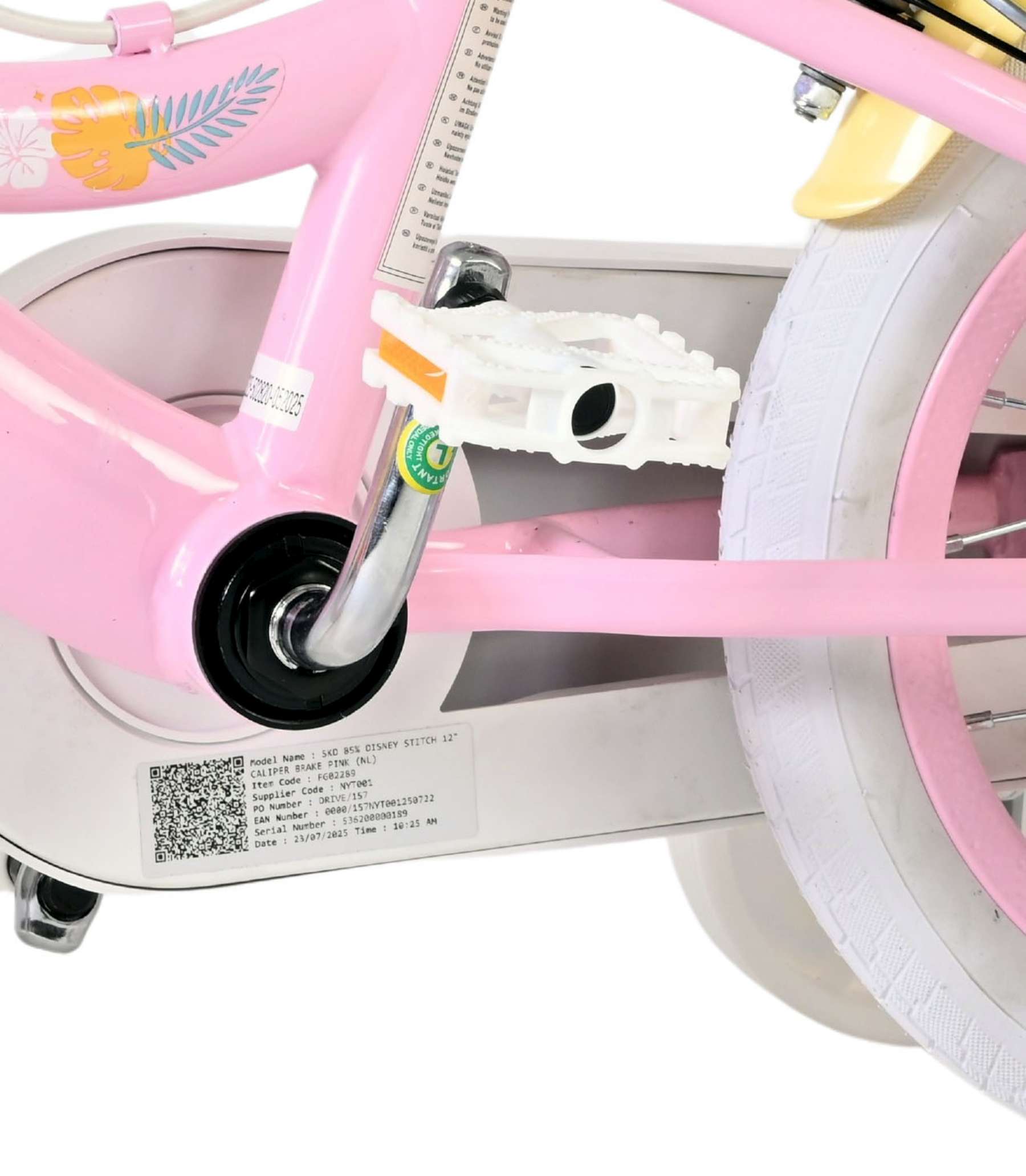 Koala Kinderfiets - Meisjes - 12 inch - Roze - Twee Handremmen 9 Koala Kinderfiets - Meisjes - 12 inch - Roze - Twee Handremmen - Afbeelding 9