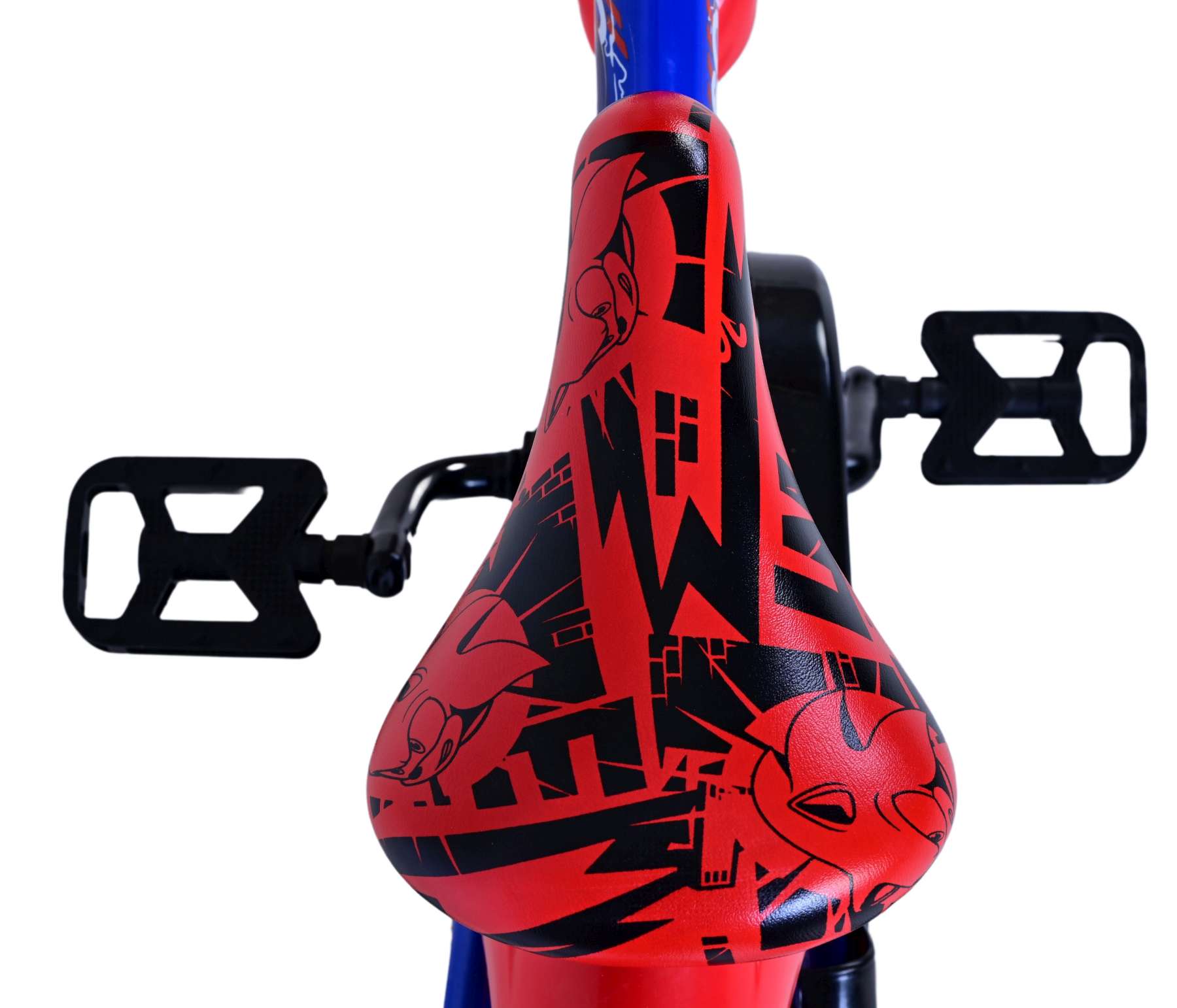 Turbo Crew Kinderfiets - Jongens - 12 inch - Blauw Rood 8 Turbo Crew Kinderfiets - Jongens - 12 inch - Blauw Rood - Afbeelding 8