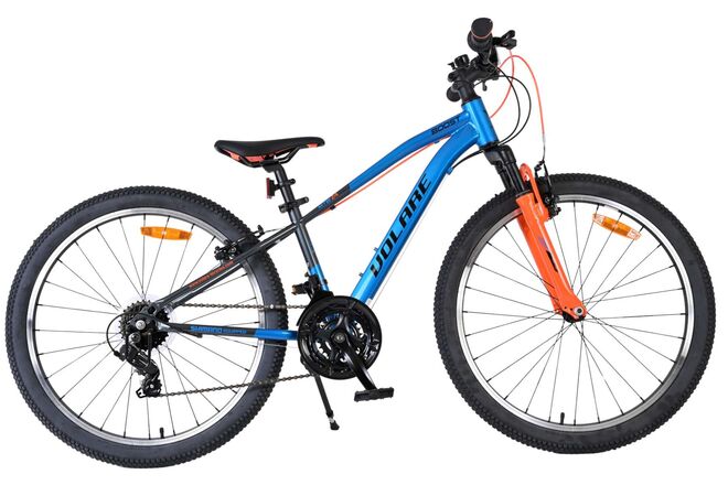 Volare Boost Kinderfiets - 24 inch - Blauw Oranje - 21 versnellingen 1 Volare Boost Kinderfiets - 24 inch - Blauw Oranje - 21 versnellingen