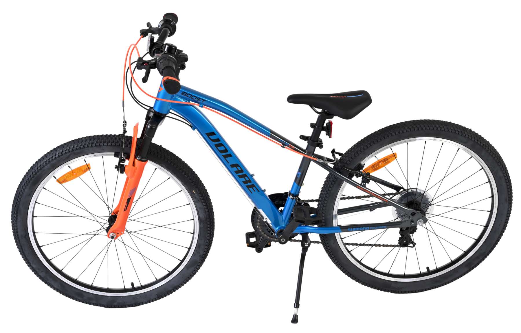 Volare Boost Kinderfiets - 24 inch - Blauw Oranje - 21 versnellingen 9 Volare Boost Kinderfiets - 24 inch - Blauw Oranje - 21 versnellingen - Afbeelding 9
