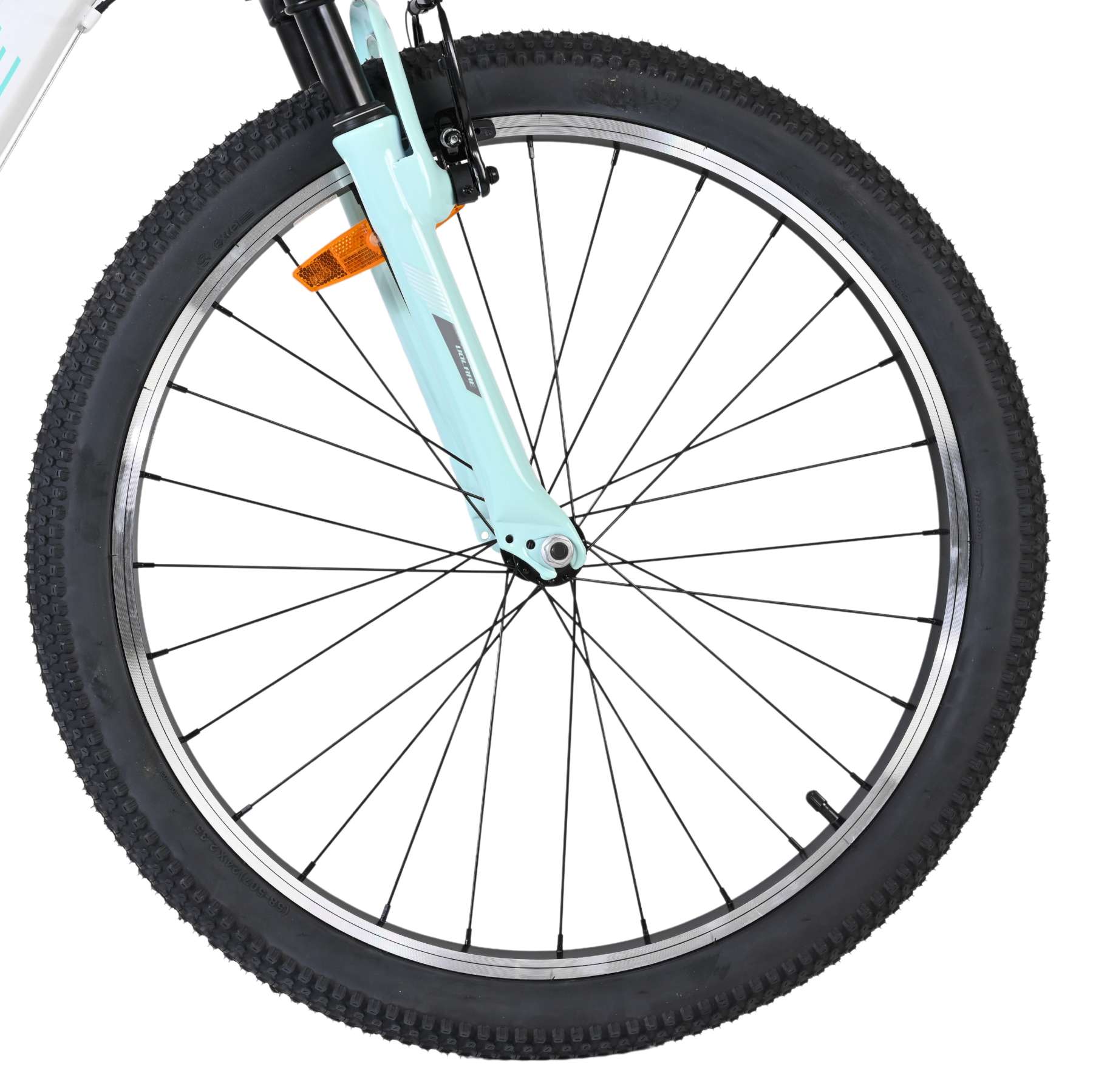 Volare Boost Kinderfiets - 24 inch - Wit Mintgroen - 21 versnellingen - Afbeelding 3