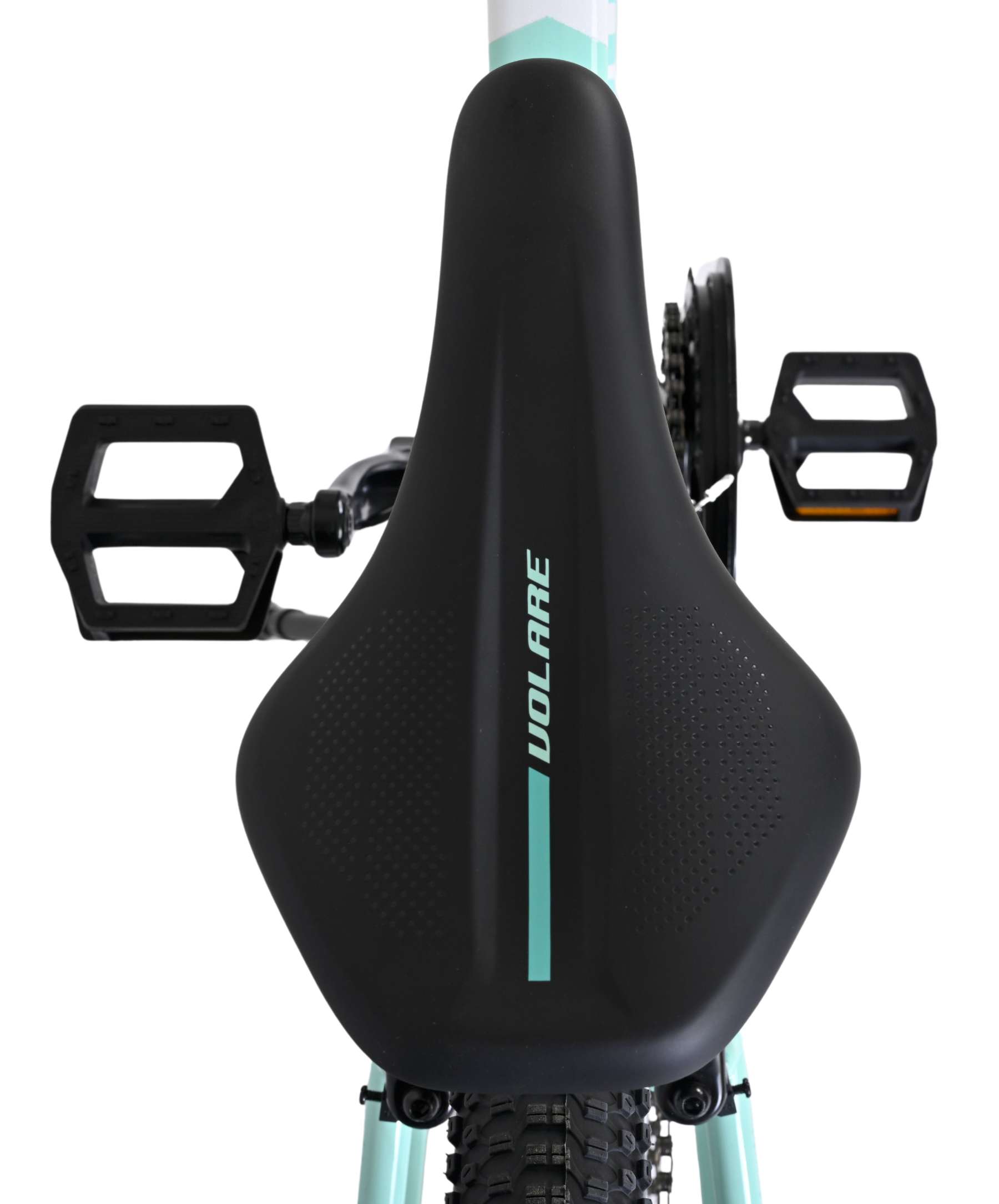Volare Boost Kinderfiets - 24 inch - Wit Mintgroen - 21 versnellingen - Afbeelding 4
