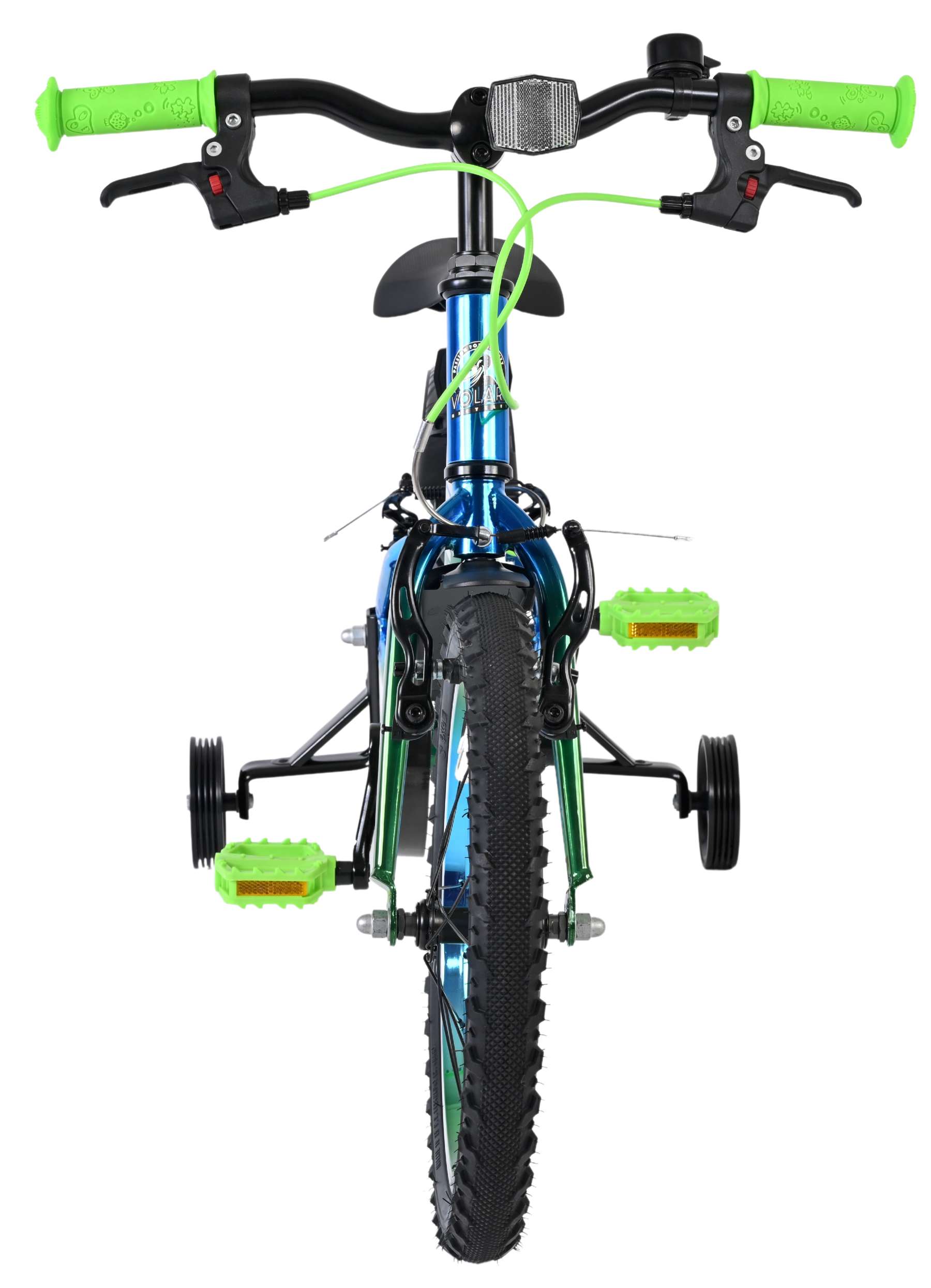 Volare Chrome Kinderfiets - Jongens - 16 inch - Blauw Groen - Twee Handremmen - Afbeelding 6