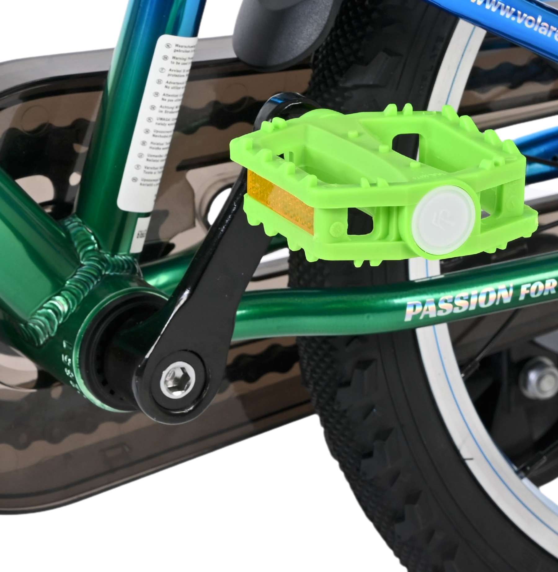 Volare Chrome Kinderfiets - Jongens - 16 inch - Blauw Groen - Twee Handremmen - Afbeelding 9