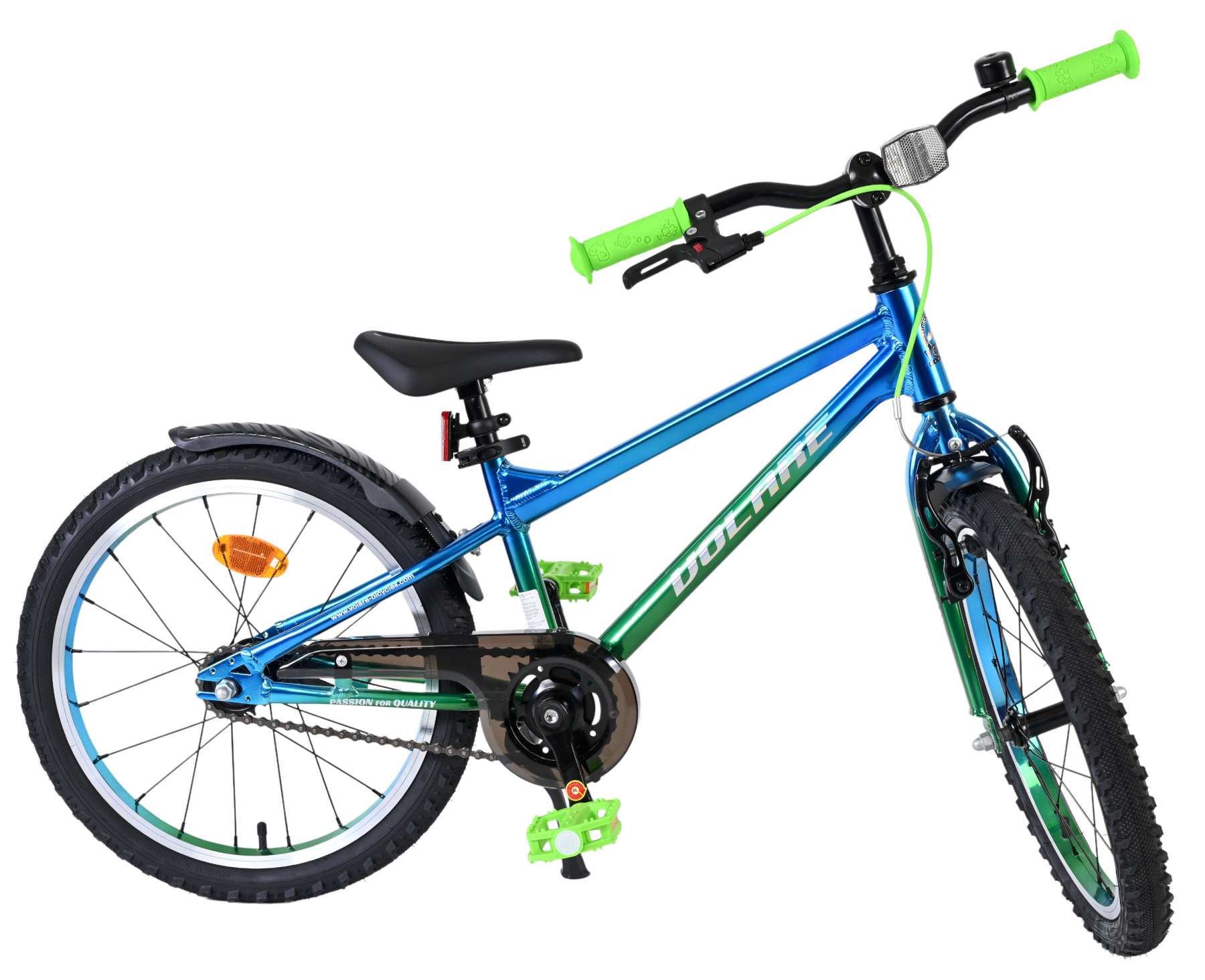 Volare Chrome Kinderfiets - Jongens - 18 inch - Blauw Groen 10 Volare Chrome Kinderfiets - Jongens - 18 inch - Blauw Groen - Afbeelding 10