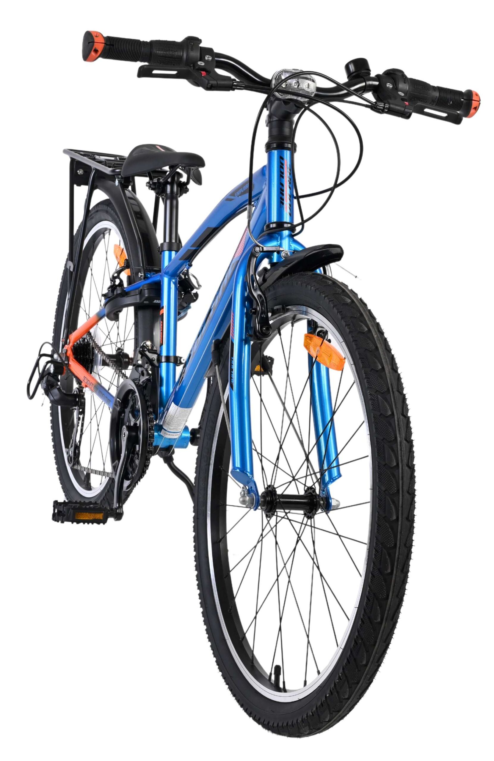 Volare Explorer Kinderfiets - Jongens - 24 inch - Blauw - 18 versnellingen - Twee handremmen 7 Volare Explorer Kinderfiets - Jongens - 24 inch - Blauw - 18 versnellingen - Twee handremmen - Afbeelding 7