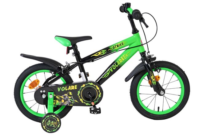 Volare Strike Kinderfiets - Jongens - 14 inch - Groen - Twee handremmen 1 Volare Strike Kinderfiets - Jongens - 14 inch - Groen - Twee handremmen