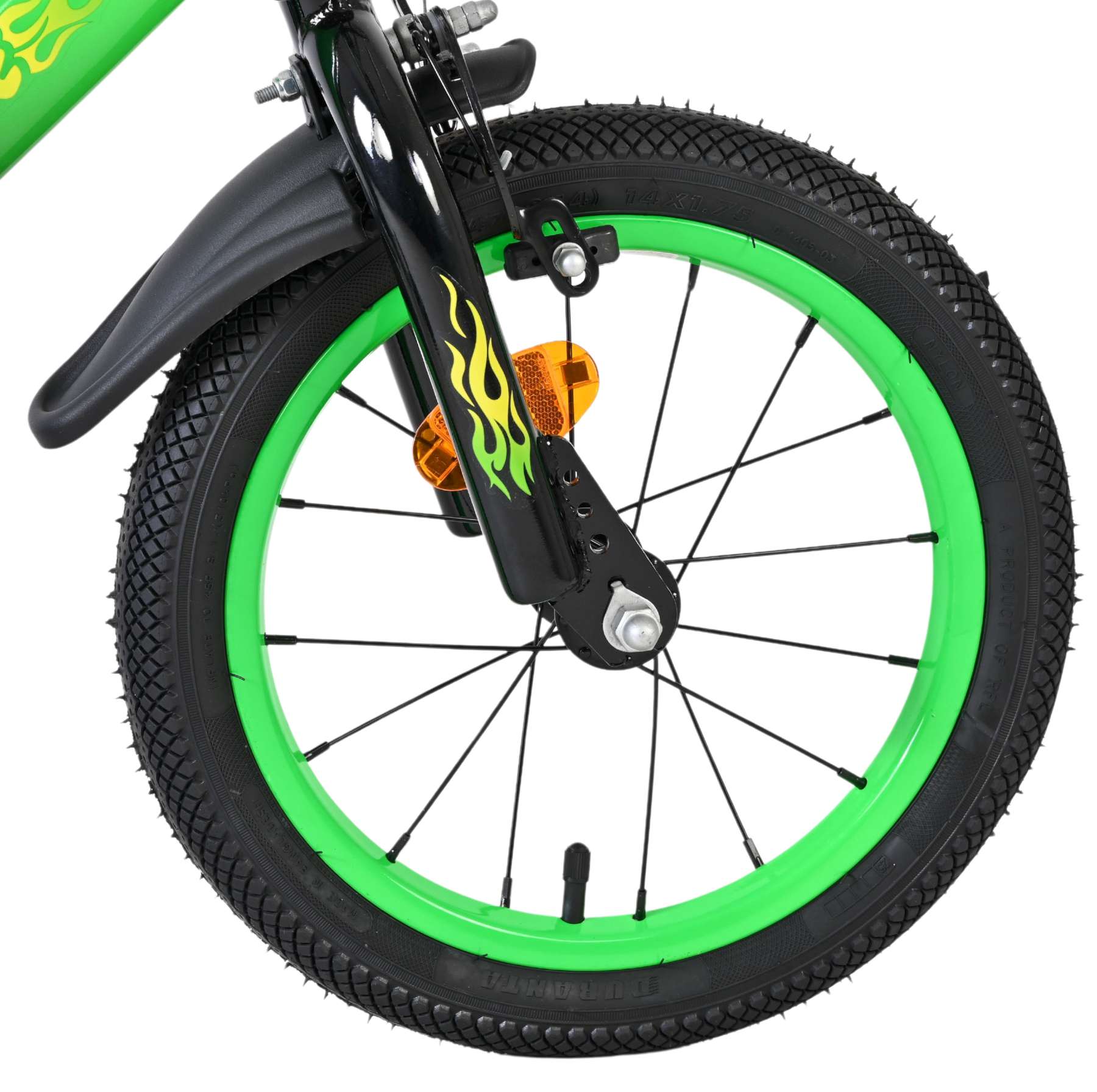 Volare Strike Kinderfiets - Jongens - 14 inch - Groen - Twee handremmen 3 Volare Strike Kinderfiets - Jongens - 14 inch - Groen - Twee handremmen - Afbeelding 3