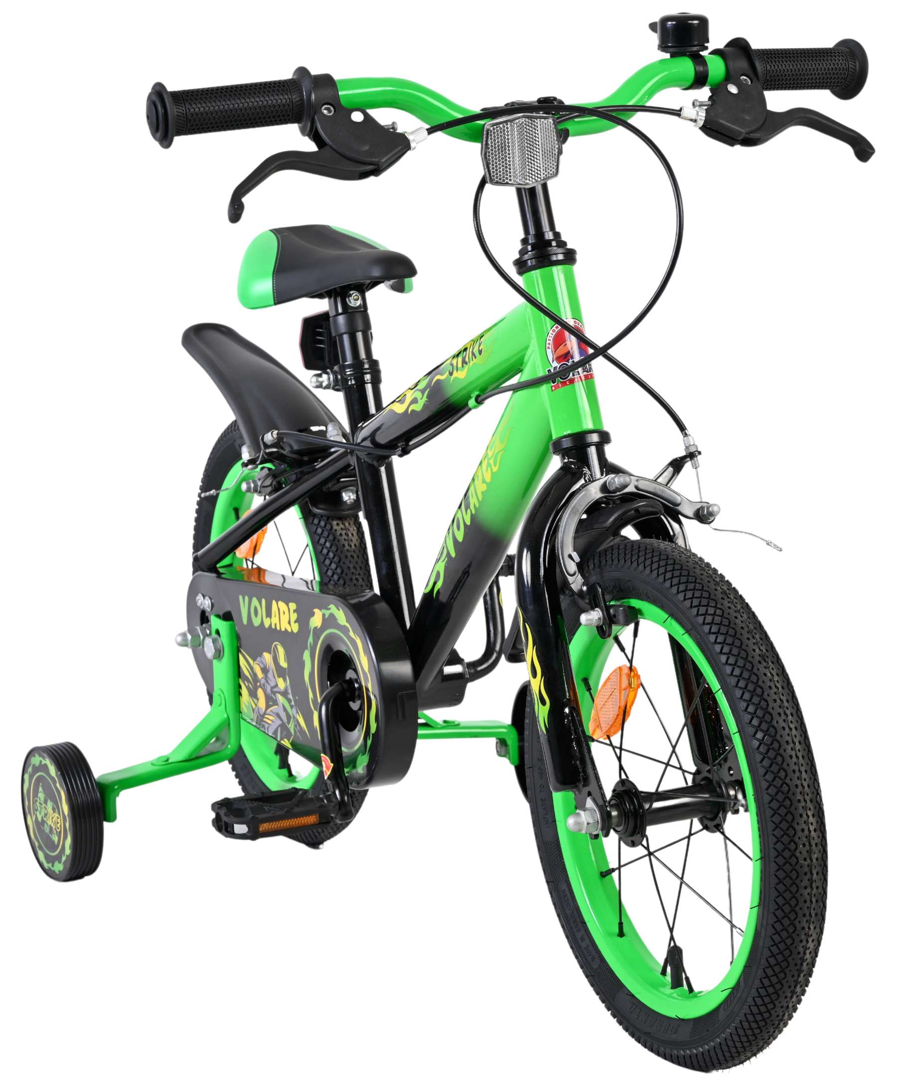 Volare Strike Kinderfiets - Jongens - 14 inch - Groen - Twee handremmen 5 Volare Strike Kinderfiets - Jongens - 14 inch - Groen - Twee handremmen - Afbeelding 5