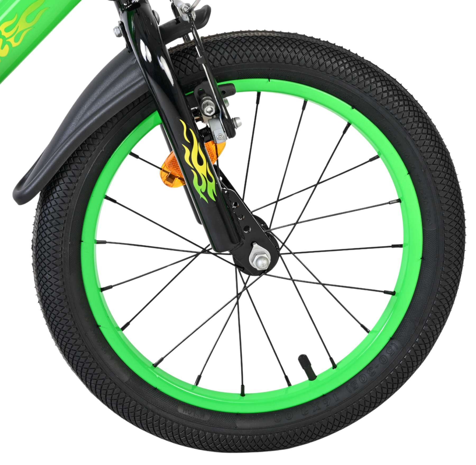Volare Strike Kinderfiets - Jongens - 16 inch - Groen - Twee Handremmen - Afbeelding 4