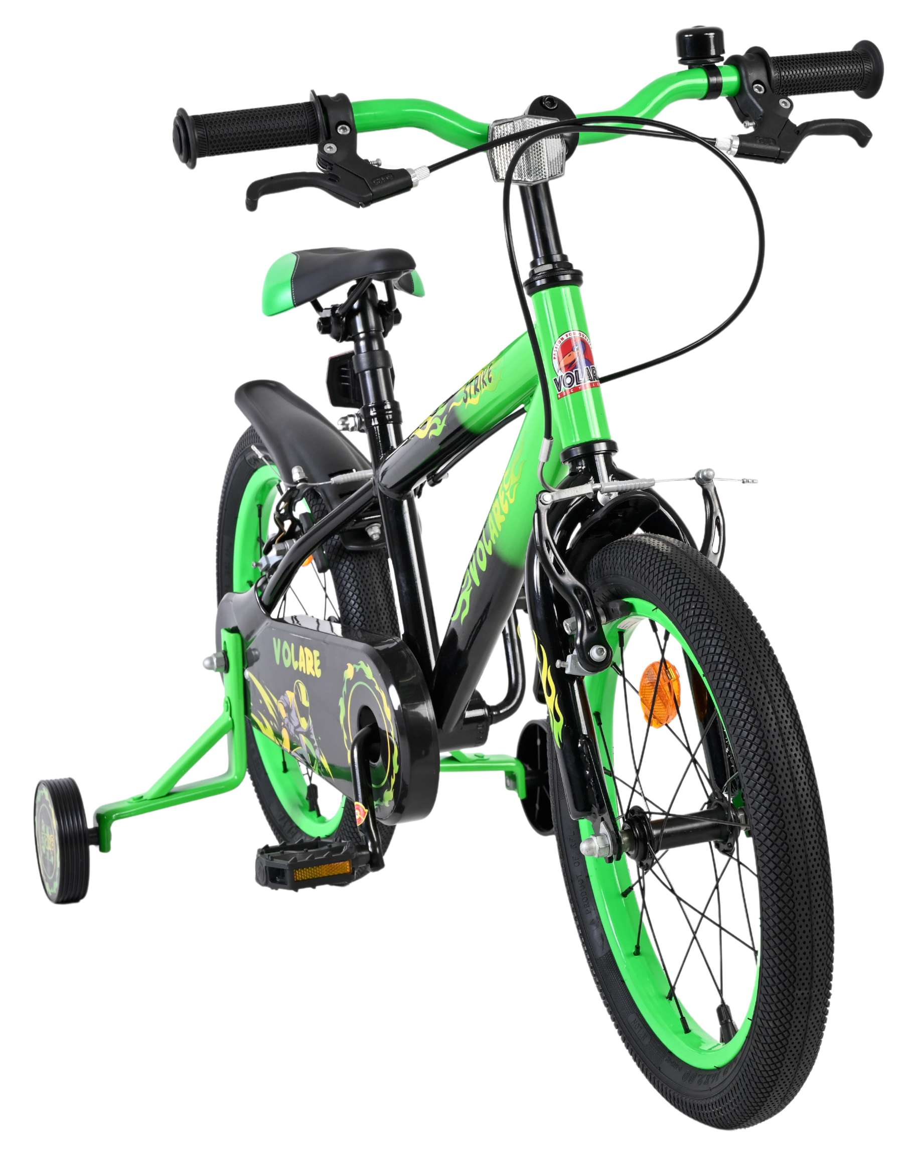 Volare Strike Kinderfiets - Jongens - 16 inch - Groen - Twee Handremmen - Afbeelding 6