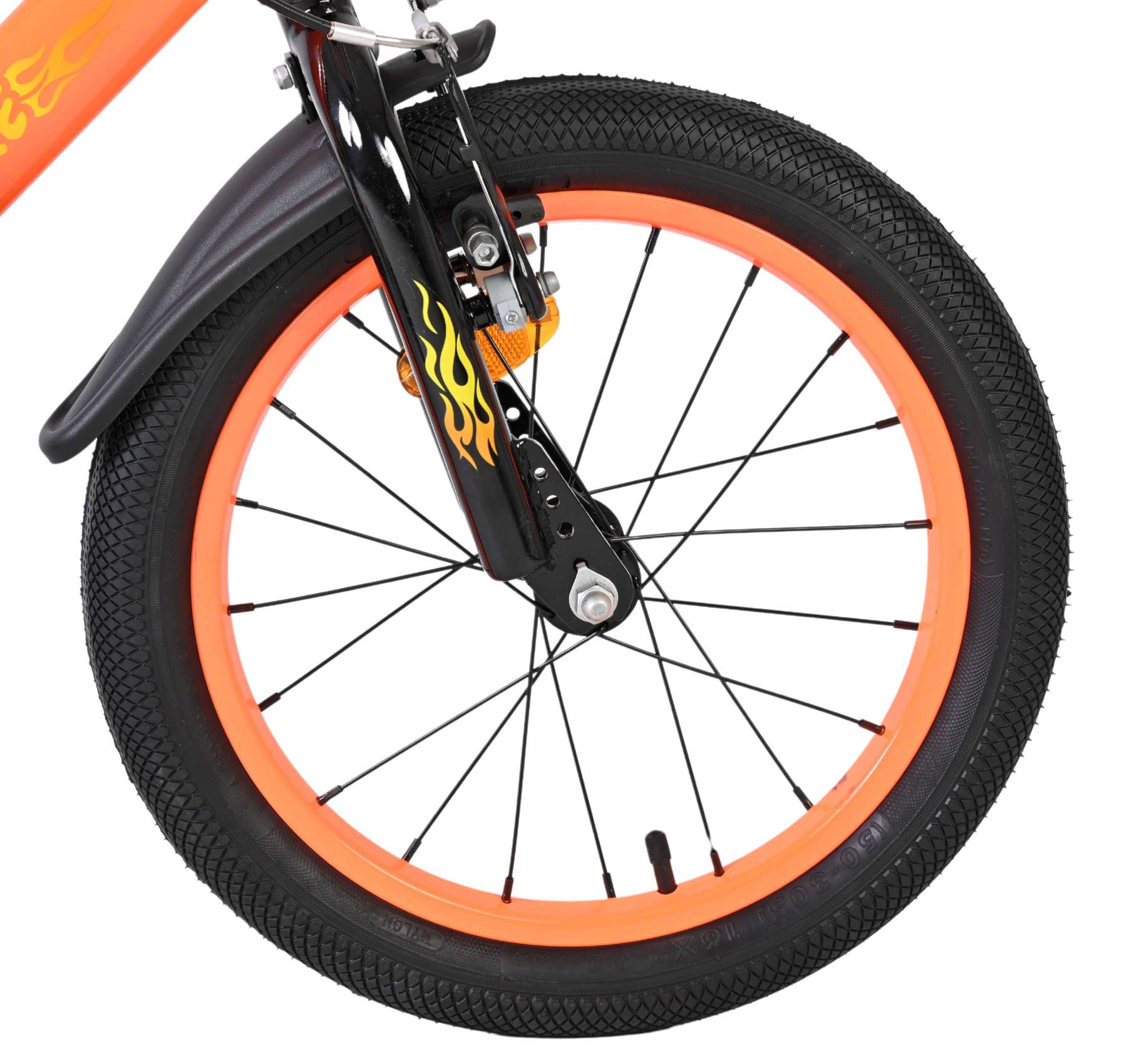 Volare Strike Kinderfiets - Jongens - 16 inch - Oranje - Twee Handremmen - Afbeelding 3