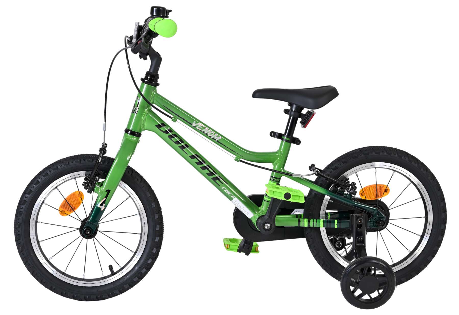 Volare Venom Kinderfiets - Jongens - 14 inch - Groen - Twee handremmen 7 Volare Venom Kinderfiets - Jongens - 14 inch - Groen - Twee handremmen - Afbeelding 7
