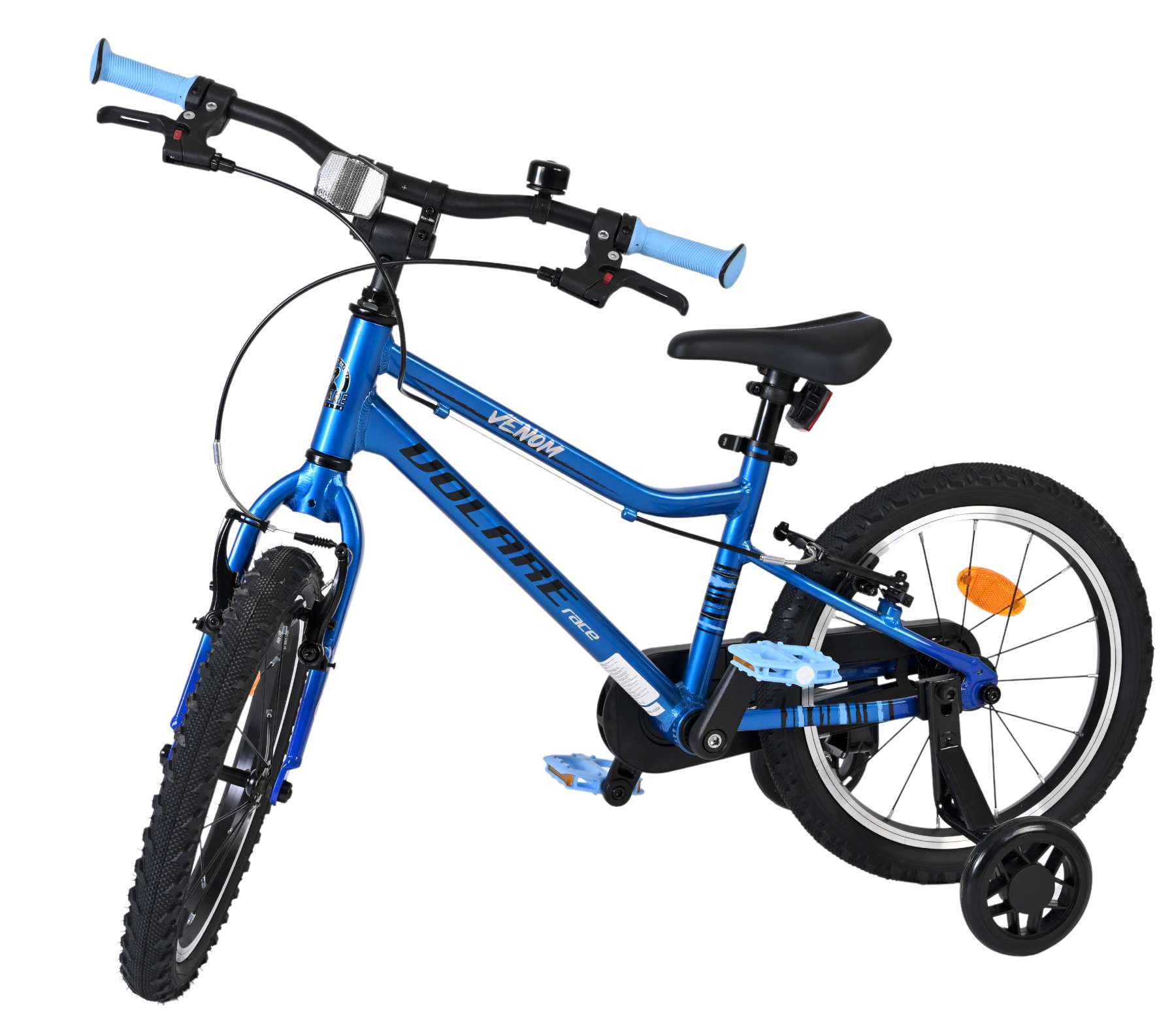 Volare Venom Kinderfiets - Jongens - 16 inch - Blauw - Twee Handremmen 8 Volare Venom Kinderfiets - Jongens - 16 inch - Blauw - Twee Handremmen - Afbeelding 8