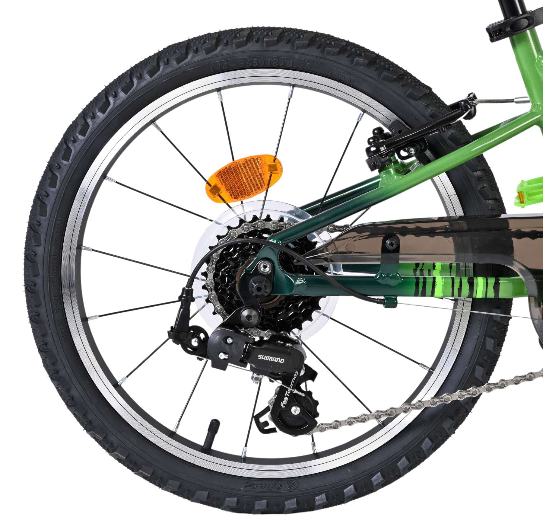 Volare Venom Kinderfiets - Jongens - 18 inch - Groen - 6 versnellingen 2 Volare Venom Kinderfiets - Jongens - 18 inch - Groen - 6 versnellingen - Afbeelding 2