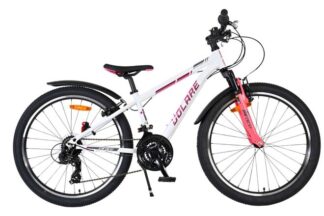 Volare XC Race Kinderfiets - 24 inch - Wit Roze - 21 versnellingen